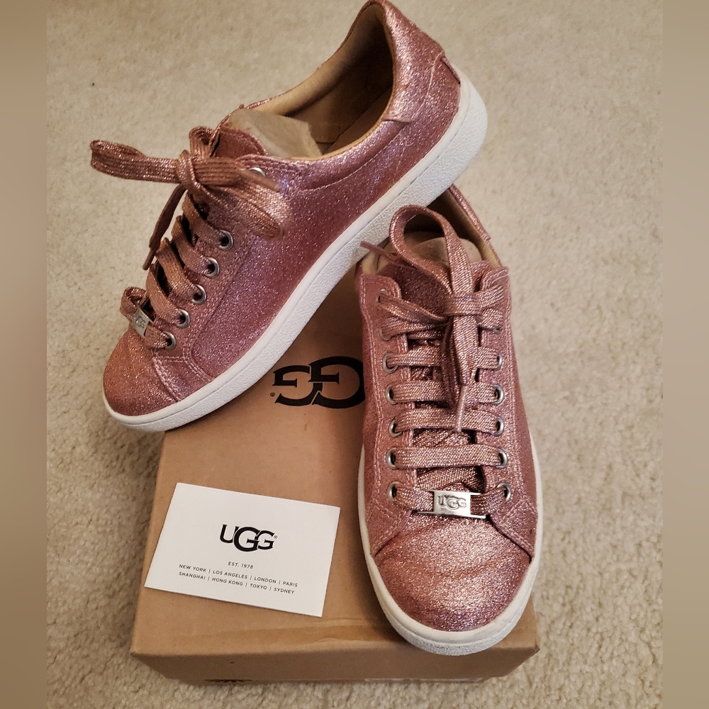 UGG Karine Chunky Glittery  Sneakers Pink